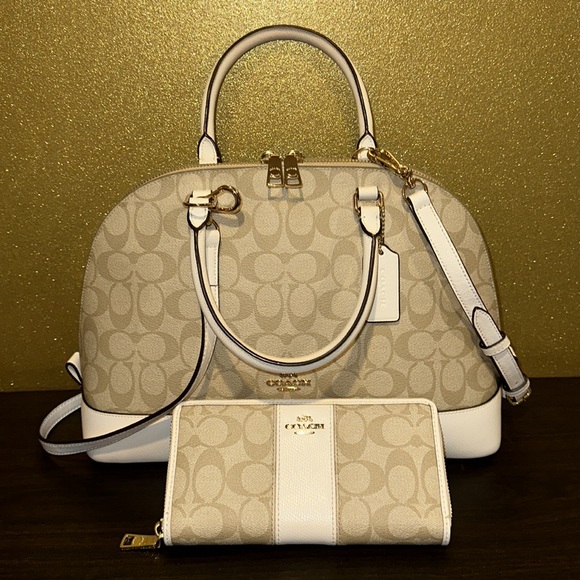 Coach Handbags - Coach Large Sierra Satchel Domed Crossbody Bag & Matching Wallet